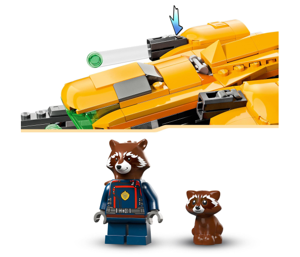 LEGO Marvel Super Heroes 76254 Statek kosmiczny małego Rocketa - 1091429 - zdjęcie 4